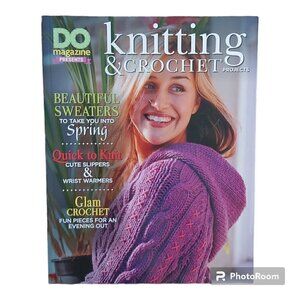 INSTRUCTIONAL Knitting & Crocheting Book With Step By Step Instructions And Tips